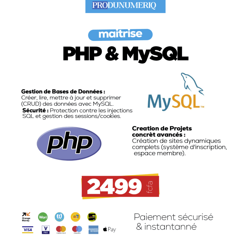 Créez des sites web dynamiques qui fonctionnent vraiment avec PHP & MYSQL