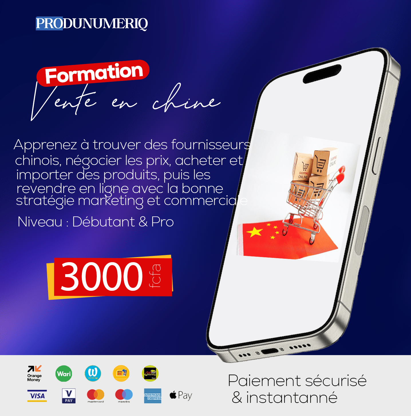 -Pack d’achat et formation complete en chine avec liste de plus de 2000 fournisseurs