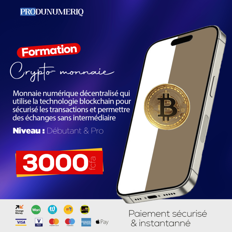 Formation complète en Cryptomonnaie