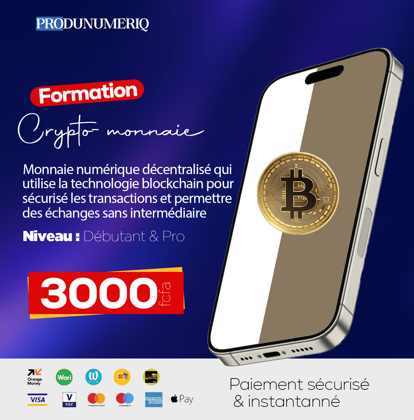 Formation complète en Cryptomonnaie