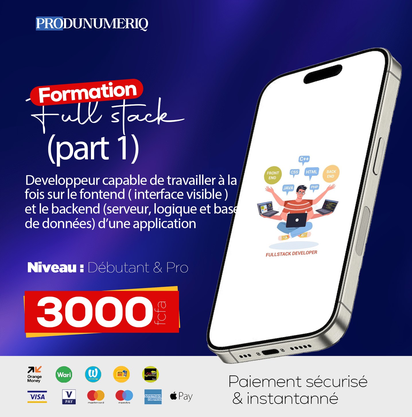 Deviens développeur Full Stack avec Python & Django – Formation complète (Partie 1)
