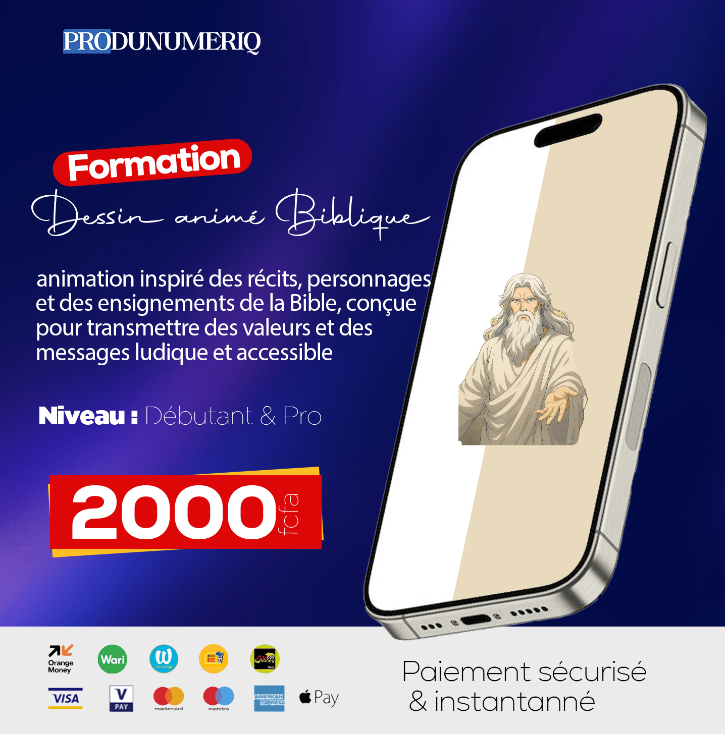 Dessin animé biblique pour enfants- centaines de vidéos