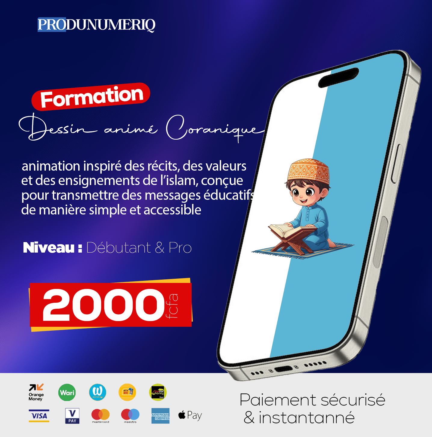 Dessin animé coranique pour enfants (centaines de videos)