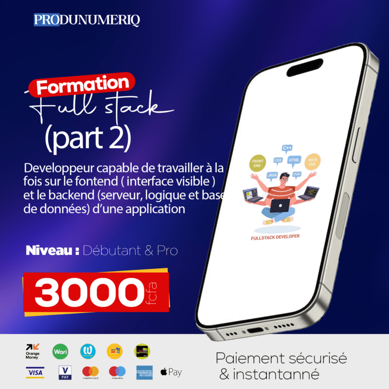 Deviens développeur Full Stack avec Python & Django – Formation complète (Partie 2)