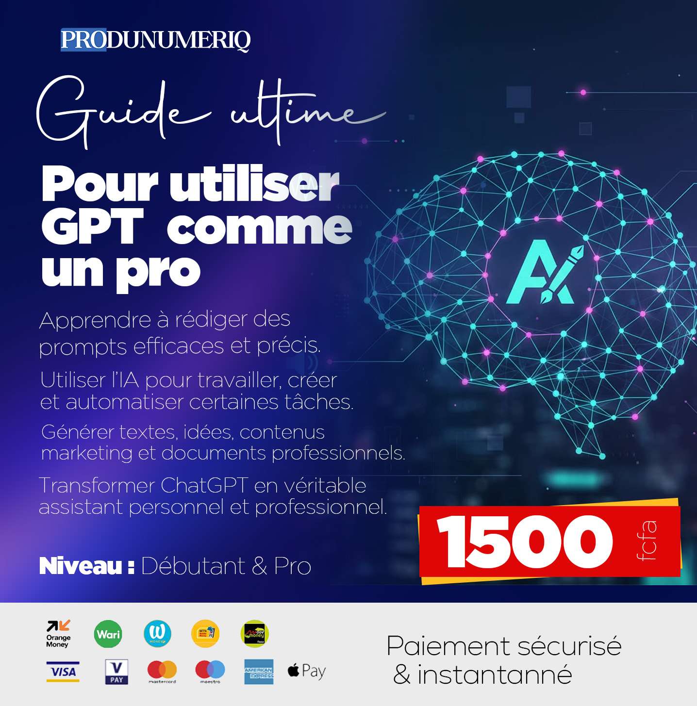 Le Guide Ultime de l’IA – Formation complète sur ChatGPT
