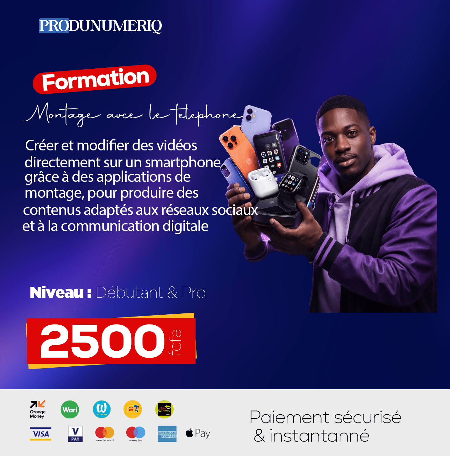 Montage vidéo avec portable