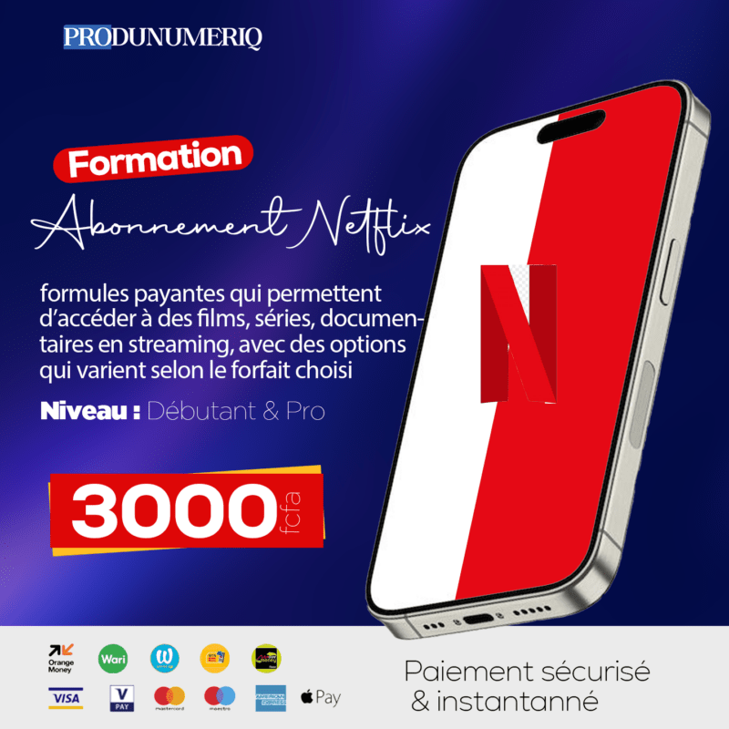 Devenir vendeur d’abonnement Netflix