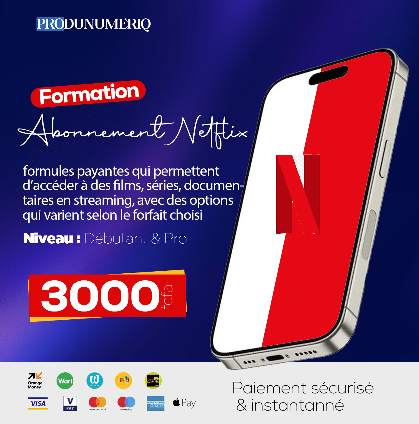 Devenir vendeur d’abonnement Netflix