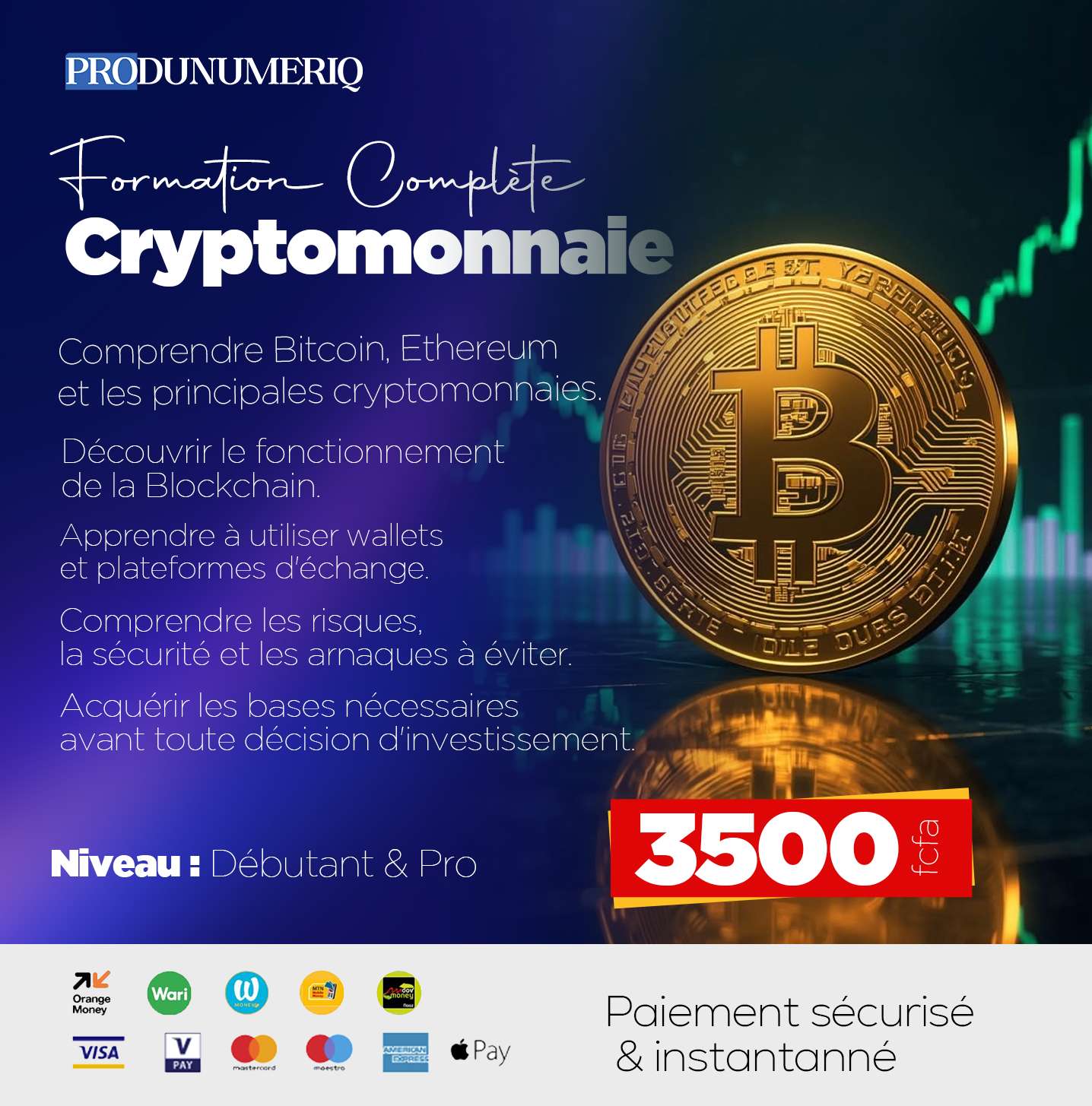 Formation complète en Cryptomonnaie